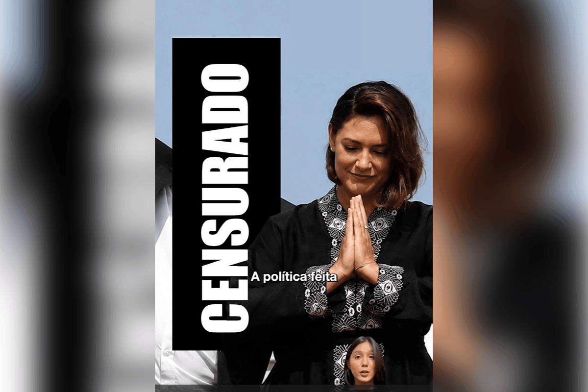 Michelle leva protesto contra veto à imagem de Bolsonaro para rádio e TV