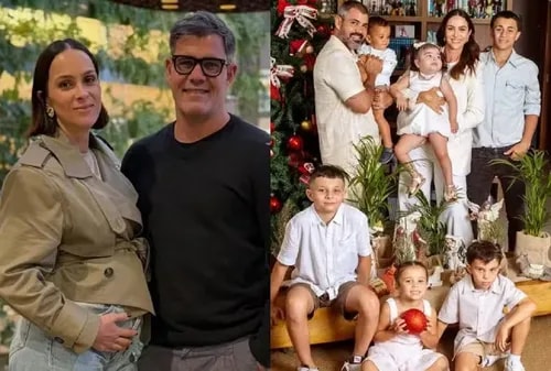 Juliano Cazarré e a esposa anunciam que esperam pelo sétimo filho