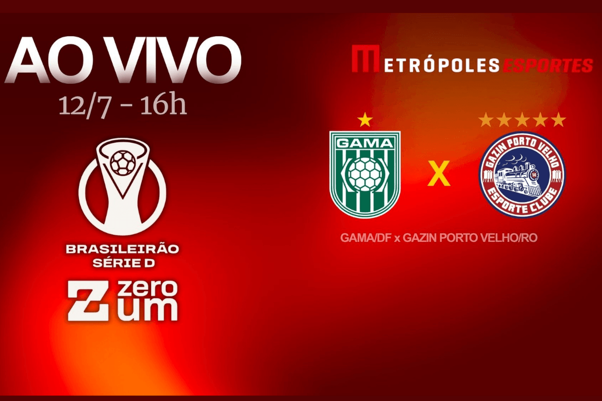 Série D ZeroUm: Metrópoles transmite Gama-DF x Gazin Porto Velho-RO