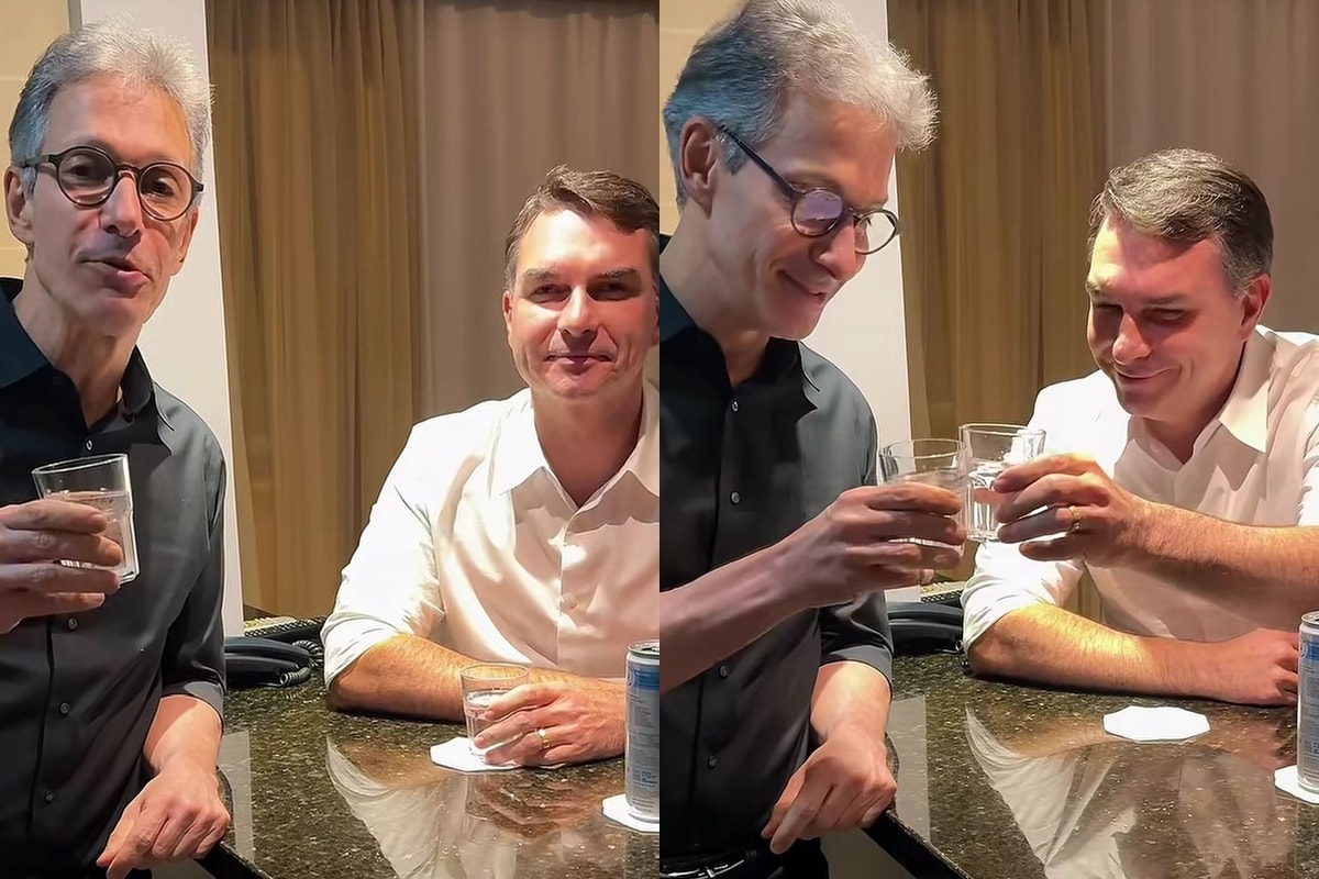 Após Datafolha, Zema e Flávio Bolsonaro brincam sobre aliança: “Será?”