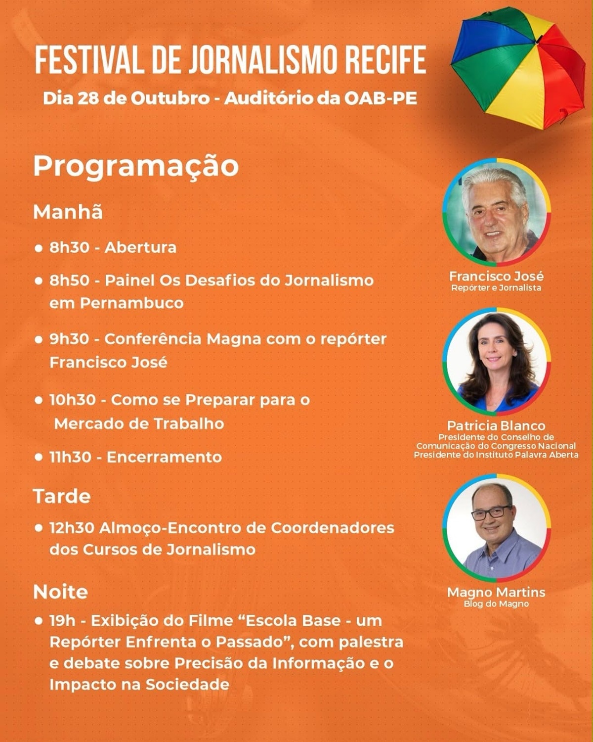 Festival de Jornalismo de Brasília ganha primeira edição no Recife