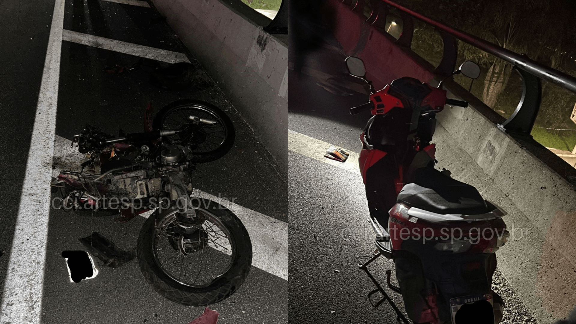 Vídeo: Moto “pelada” é flagrada em rodovia de Santa Catarina