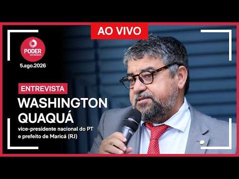Ao vivo: Poder Entrevista com Washington Quaquá, vice do PT