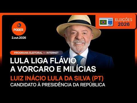 Lula liga Flávio a Vorcaro e milícias em última propaganda