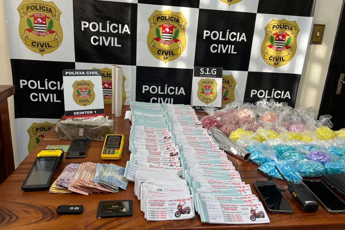 Polícia prende 3 em megaoperação contra rifas clandestinas e tráfico
