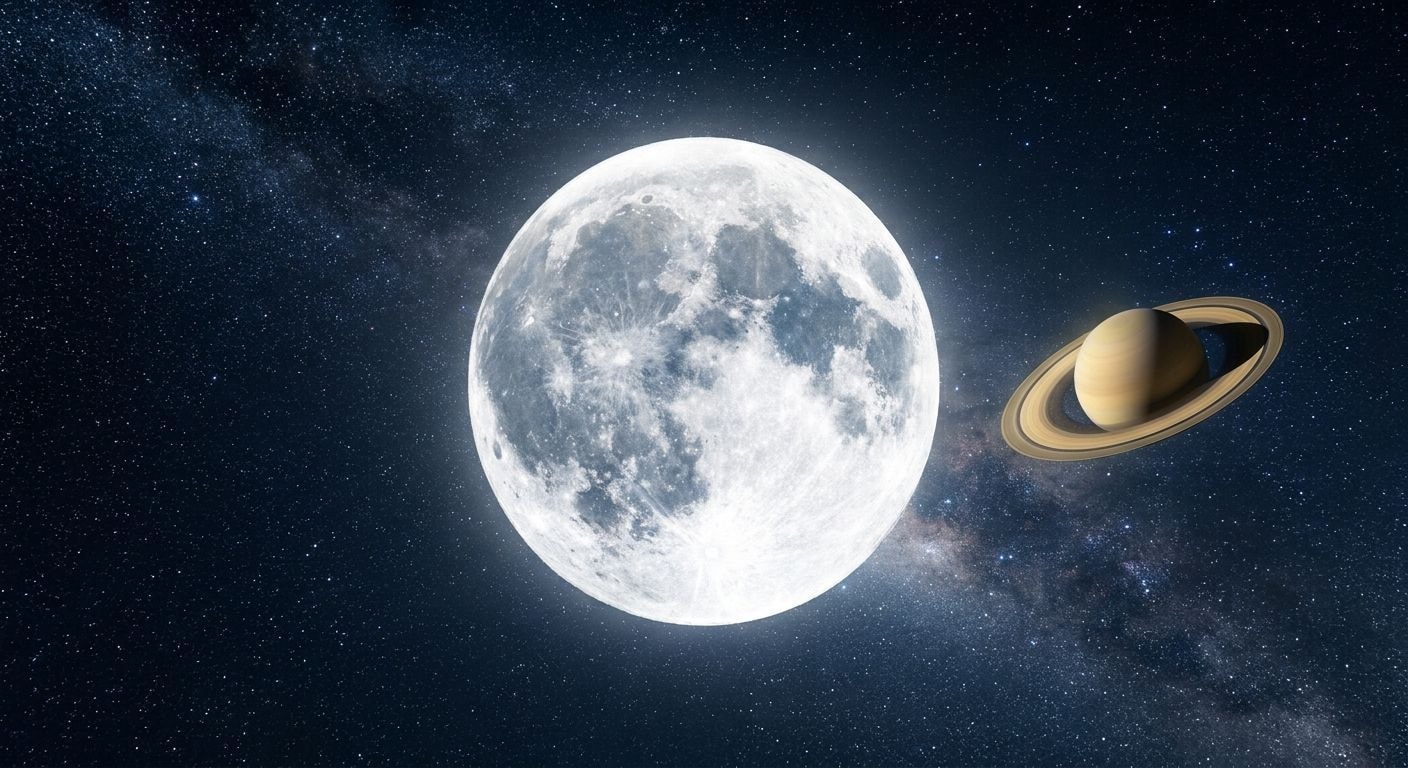 Saturno está mais brilhante e fácil de ser visto no céu em outubro; veja como observar