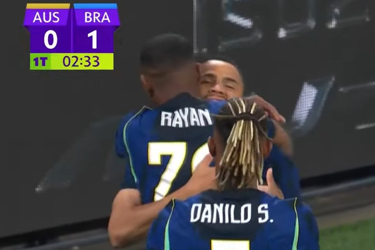 Vanderson abre o placar para o Brasil com apenas dois minutos. Acompanhe