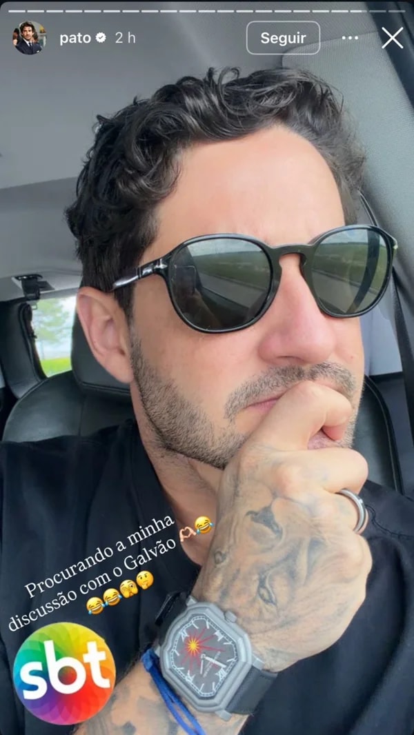 Pato ironiza "troca de farpas" com Galvão Bueno em transmissão da Copa