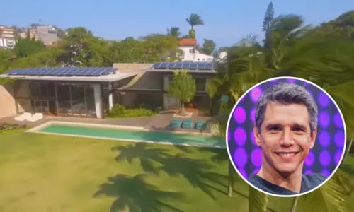 Mansão de R$ 250 milhões de Márcio Garcia à venda tem bunker, praia privativa e cinema que vira boate; veja fotos
