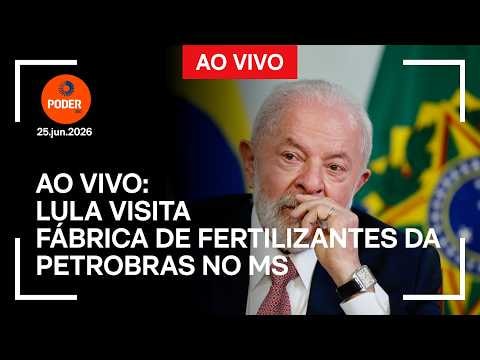 Ao vivo: Lula visita fábrica de fertilizantes da Petrobras no MS