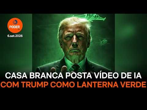 Casa Branca posta Trump como Lanterna Verde barrando imigrantes
