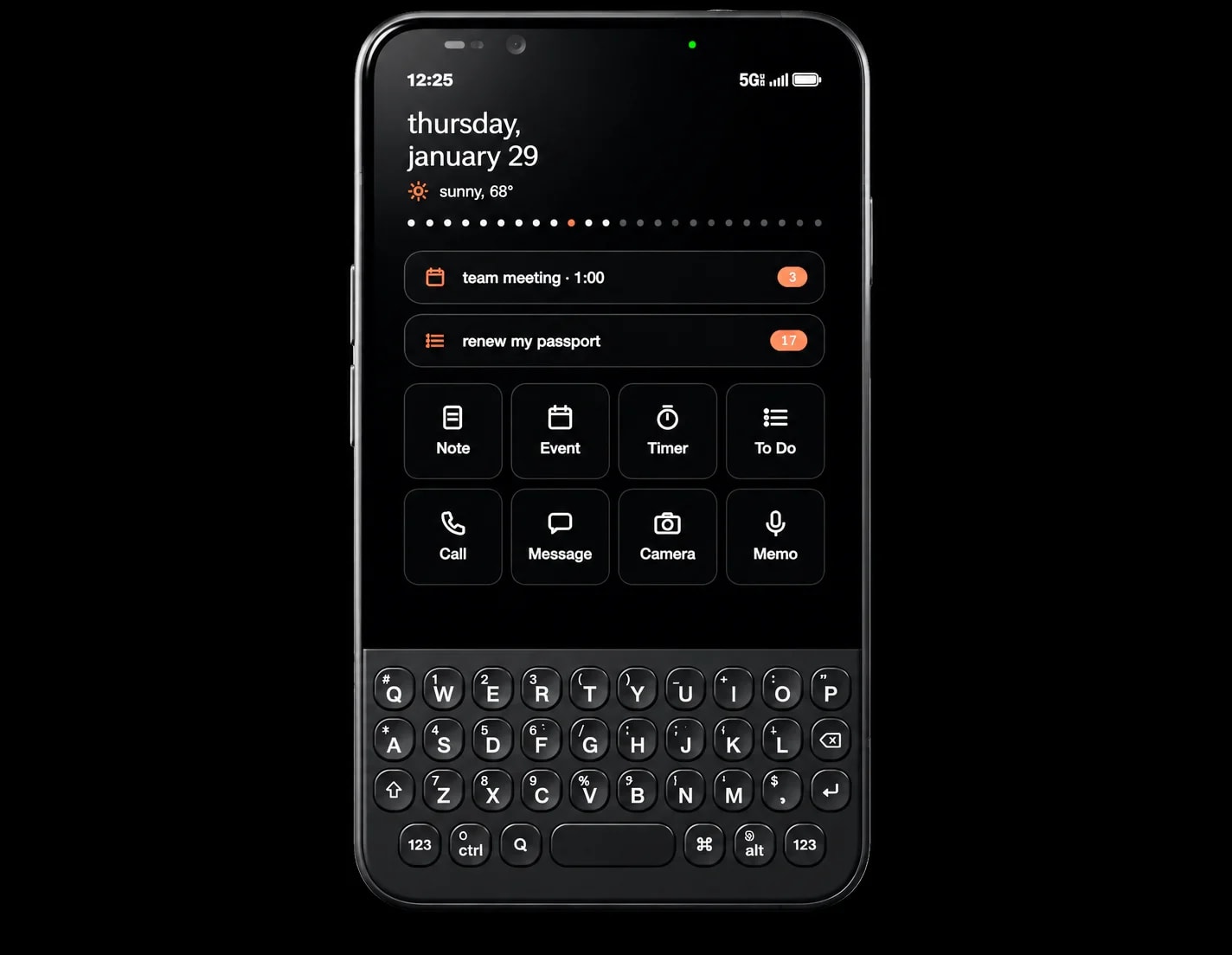 De volta aos anos 2000: novo celular resgata teclado físico e visual retrô