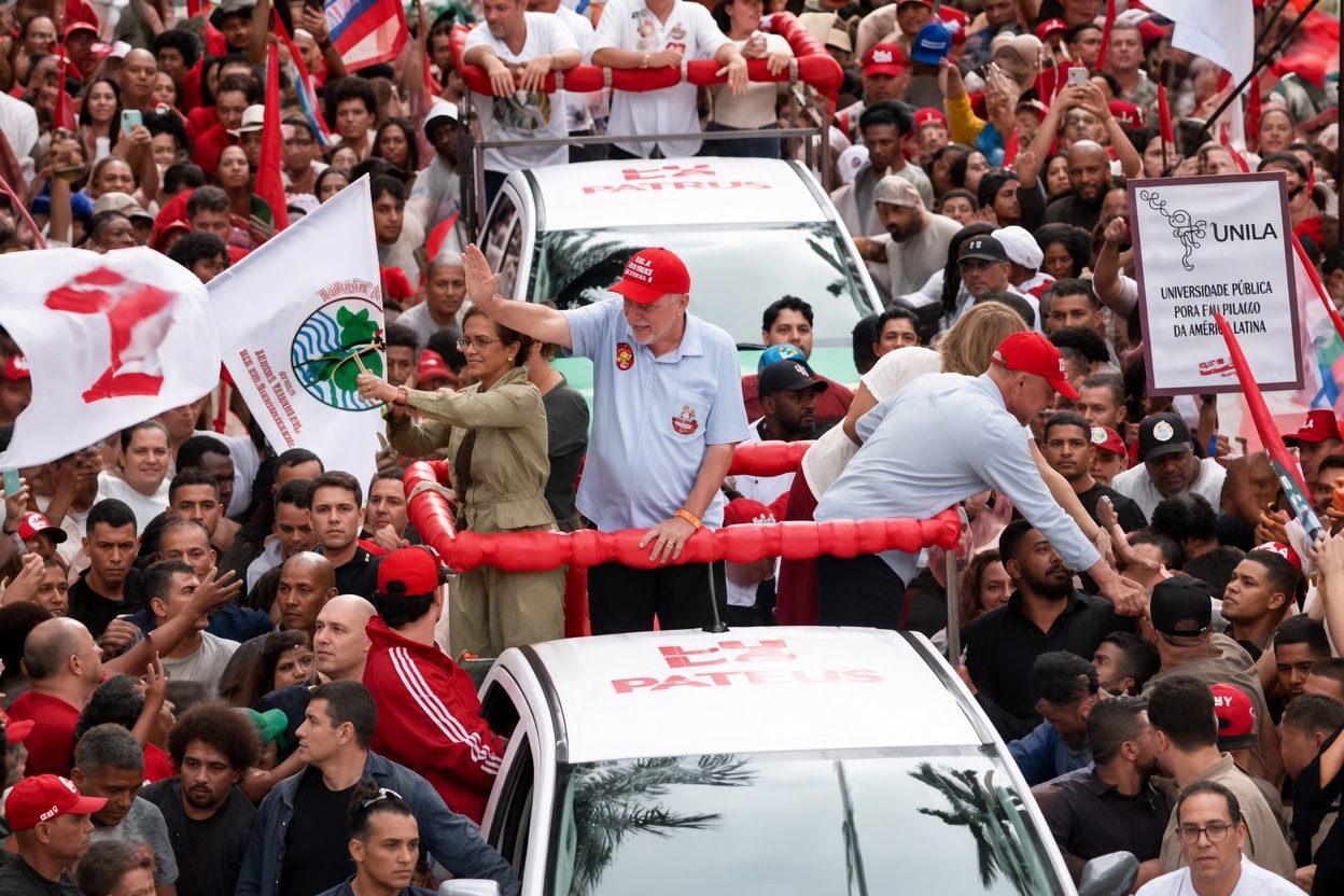 “Domingo a gente tem que votar”: Lula pede calma a apoiadores em BH