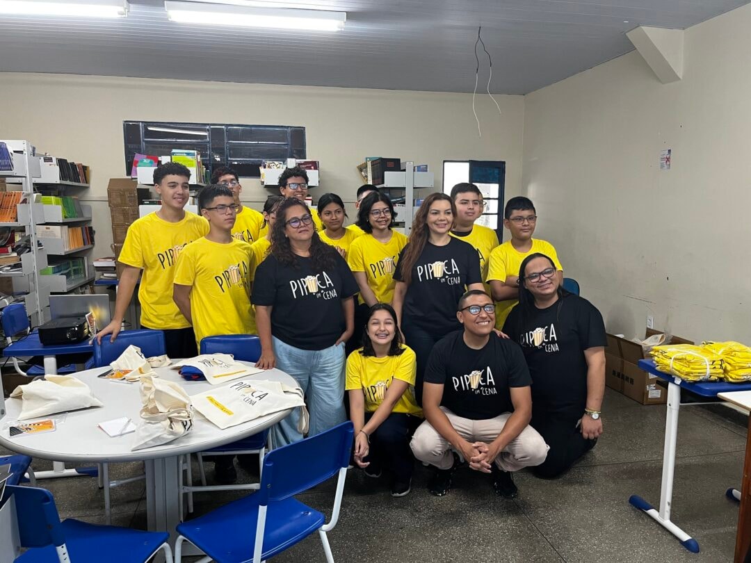 Pipoca em Cena volta a Manaus e inicia oficinas de audiovisual com estudantes da rede pública