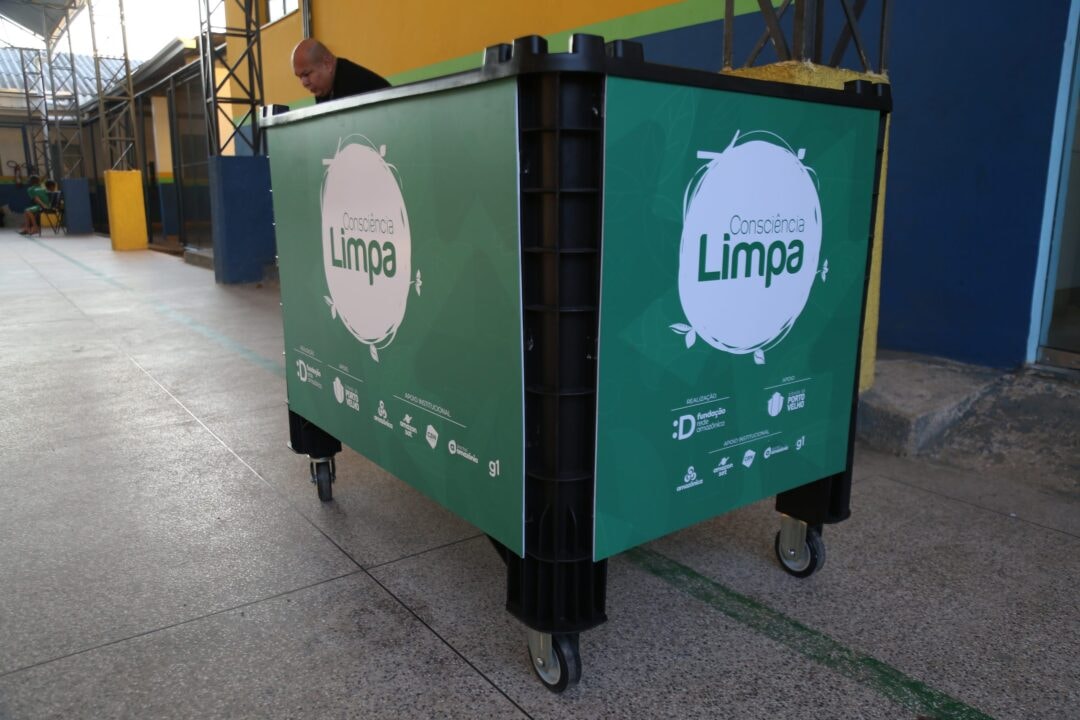 Sacolas cheias de recicláveis marcam início da Gincana Consciência Limpa em Porto Velho