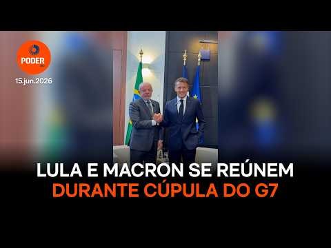 Lula e Macron se reúnem durante cúpula do G7, na França