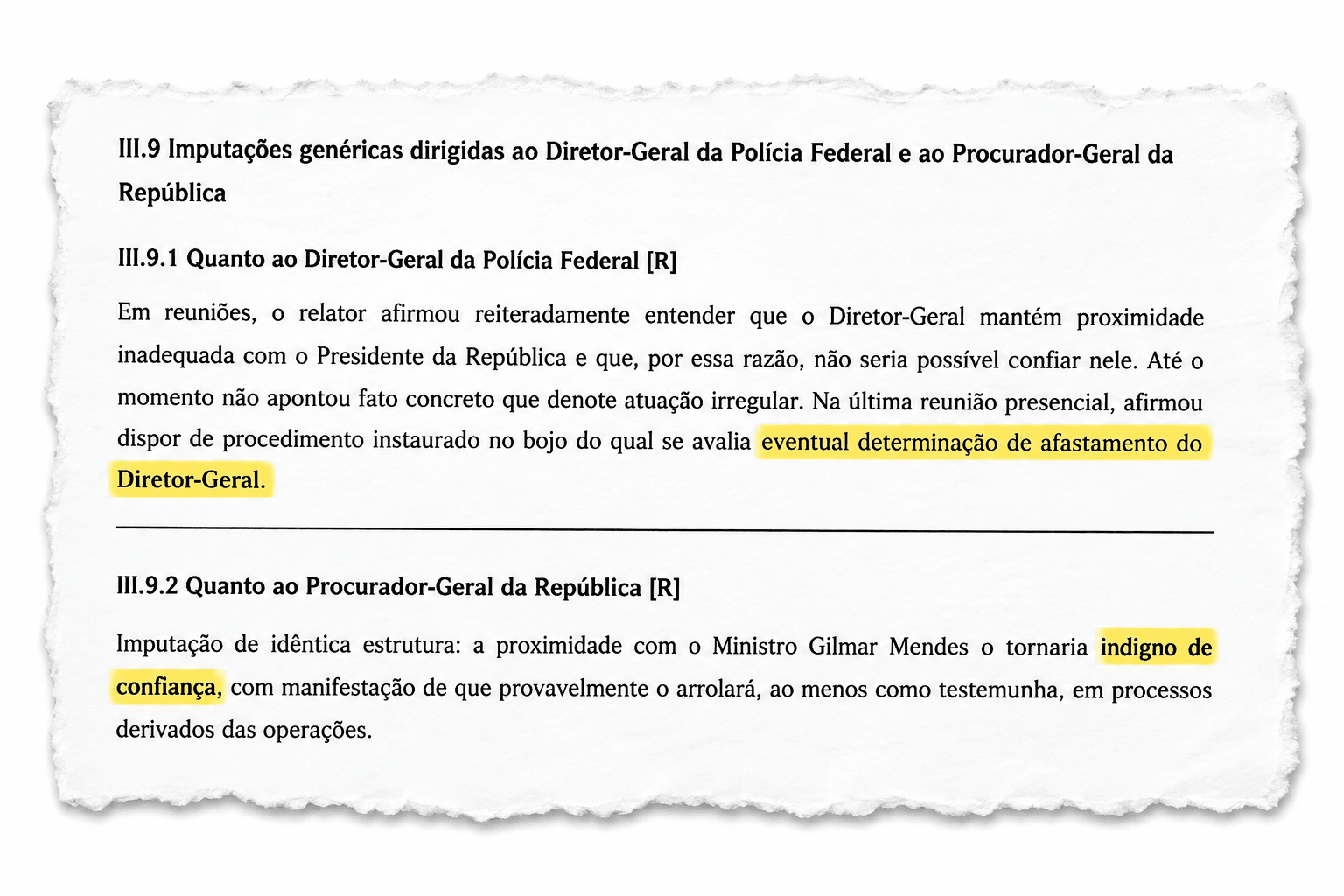 PF diz que Mendonça desconfiava de Andrei por proximidade com Lula
