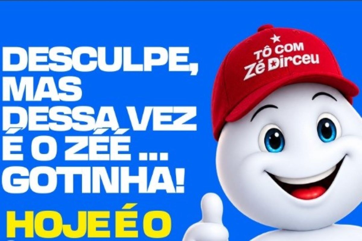 Justiça Eleitoral manda Zé Dirceu apagar propaganda com Zé Gotinha
