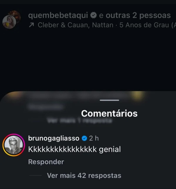 Bruno Gagliasso ri de meme sobre polêmica em McDonald’s