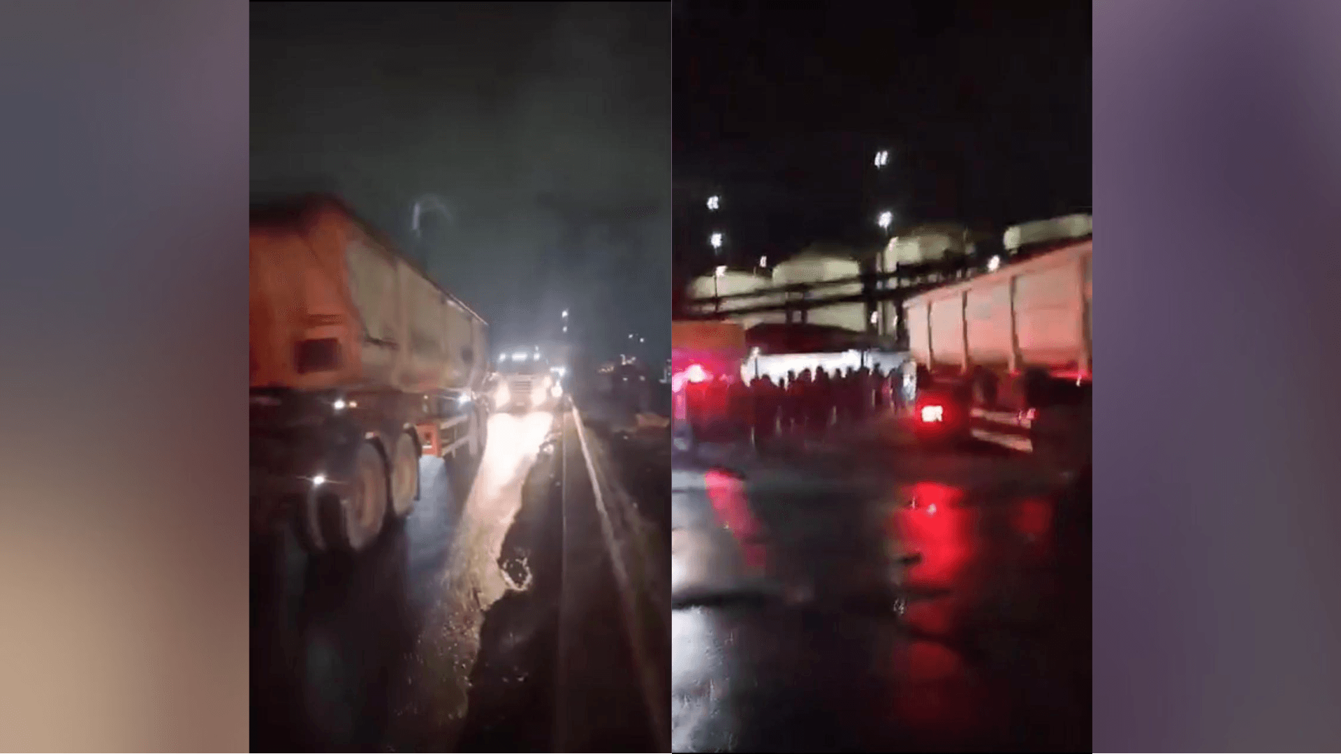 PMs e caminhoneiros entram em confronto durante greve no litoral de SP