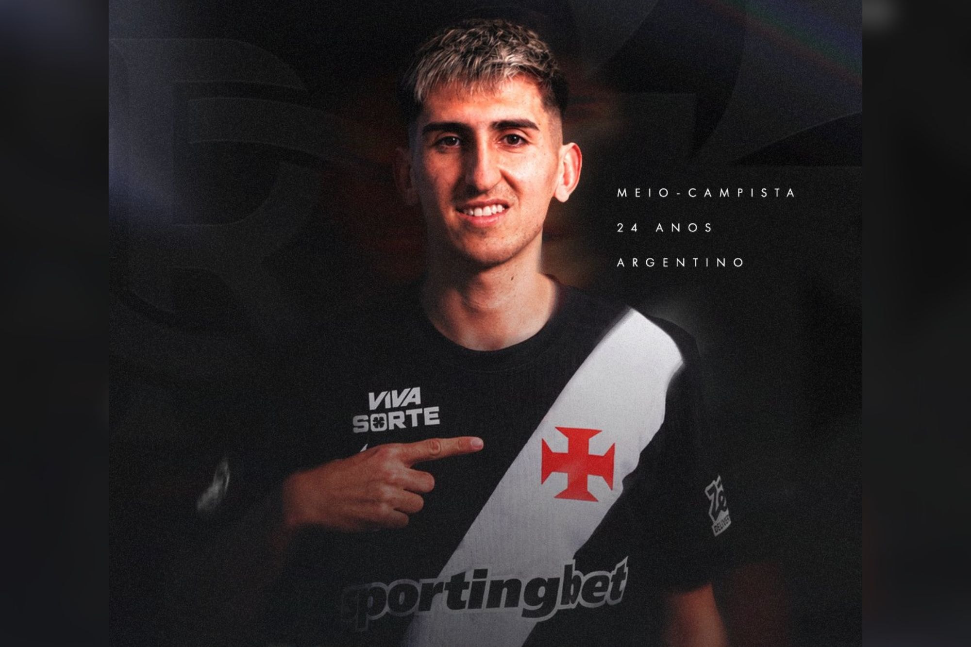 Vasco anuncia a contratação de Alan Lescano, ex-Argentinos Juniors