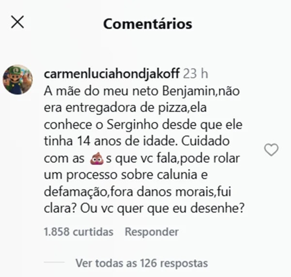 Mãe de Sérgio Hondjakoff se irrita e ameaça Gui Santana após polêmica