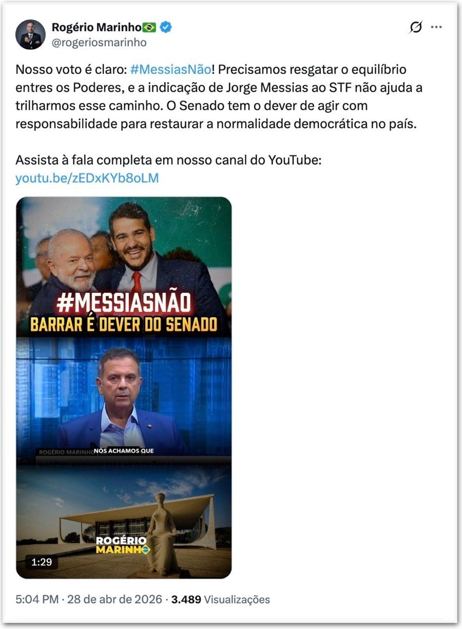 CCJ do Senado sabatina Jorge Messias para vaga no STF nesta 4ª