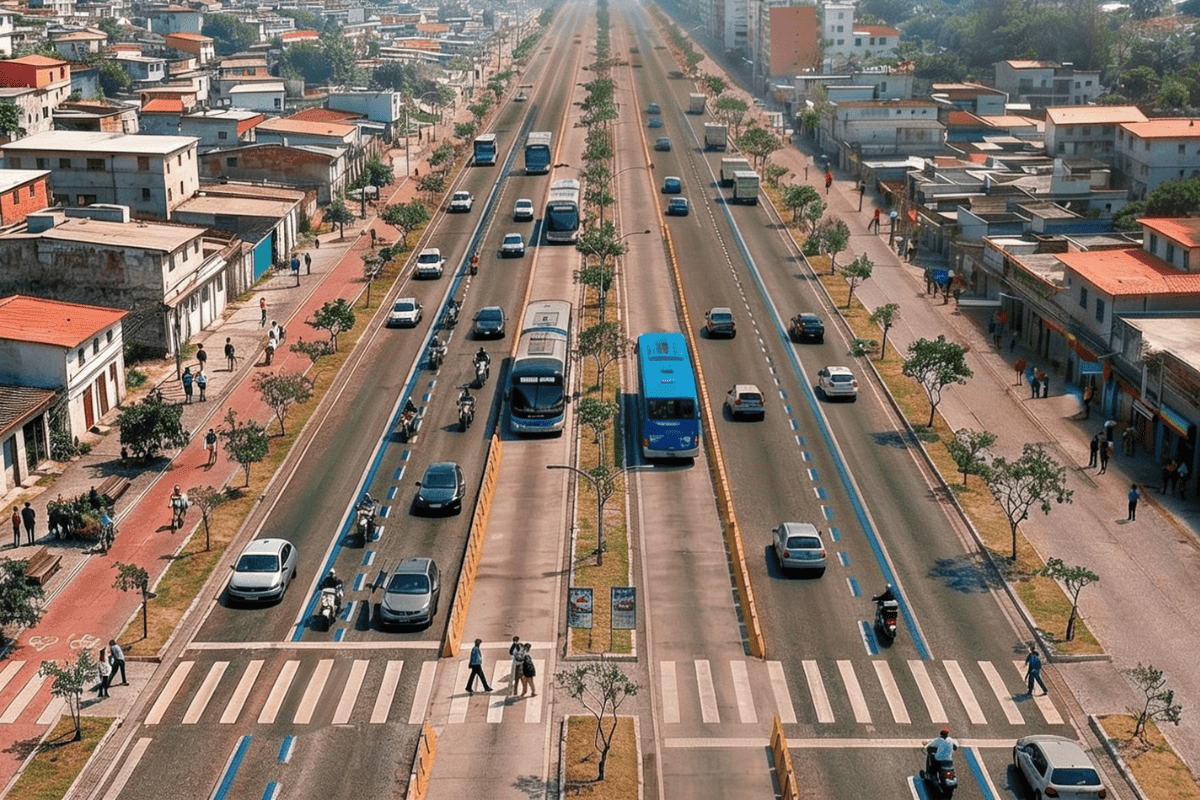 Corredor de ônibus, ciclovia e LED: veja projeto da Nova M´Boi Mirim