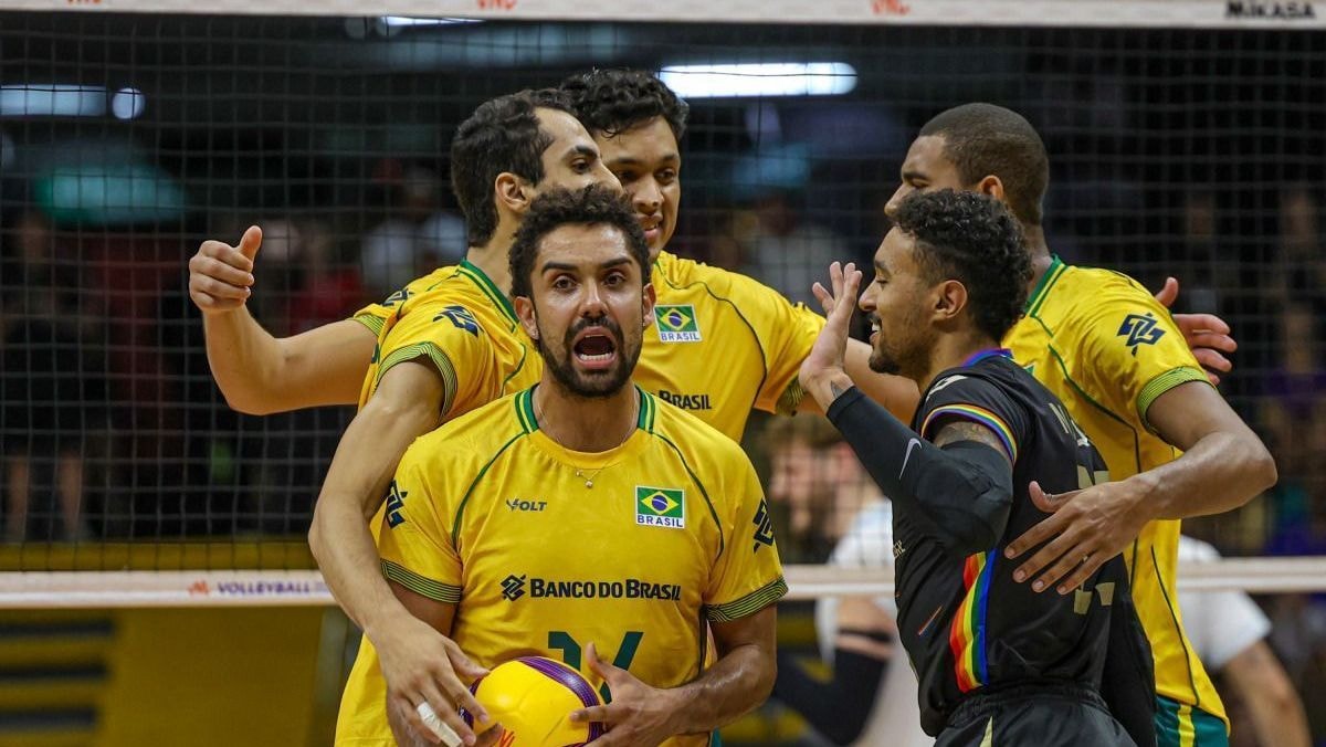 Brasil domina a França e conquista vitória por 3 a 0 na VNL Feminina