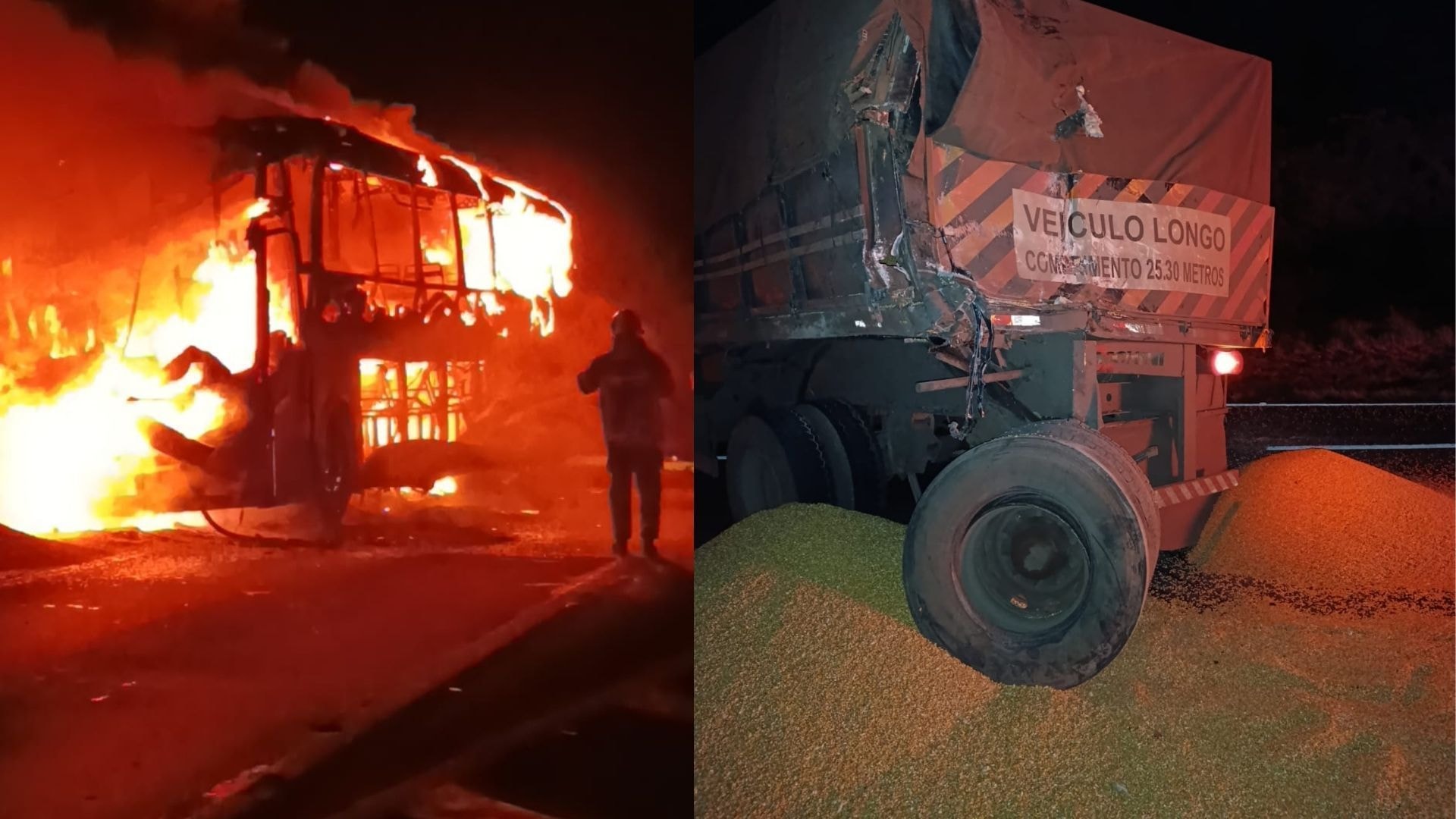 Idoso tem mais de 60% do corpo queimado após explosão em rodoviária de GO