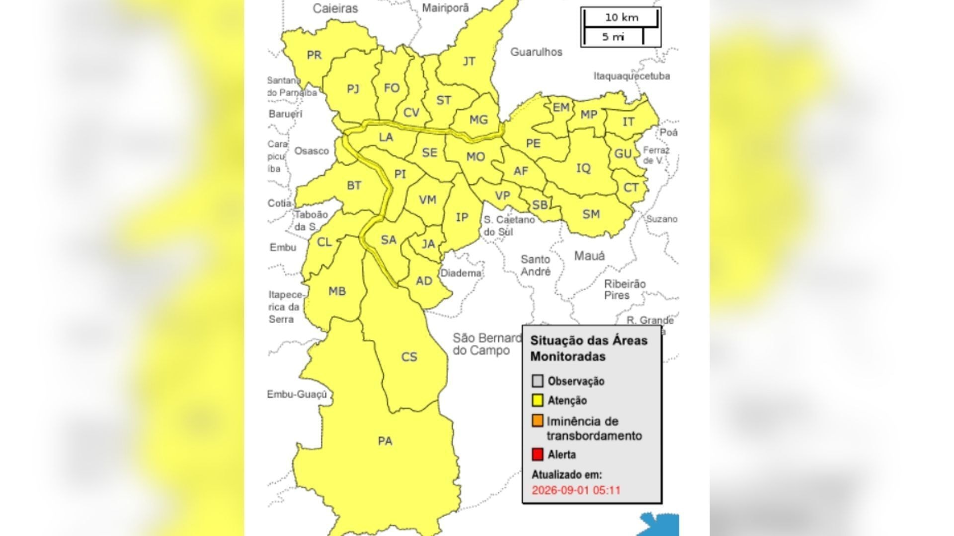 Setembro terá calor acima da média e chuva irregular pelo Brasil, diz Inmet