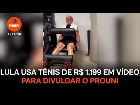 Lula usa tênis de R$ 1.199 em vídeo para divulgar o Proui