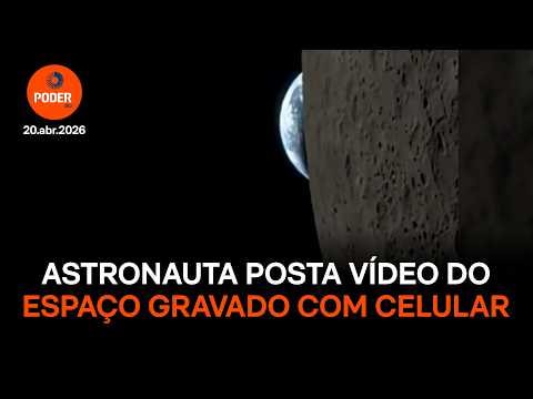 Astronauta da Artemis 2 posta vídeo do espaço feito com celular