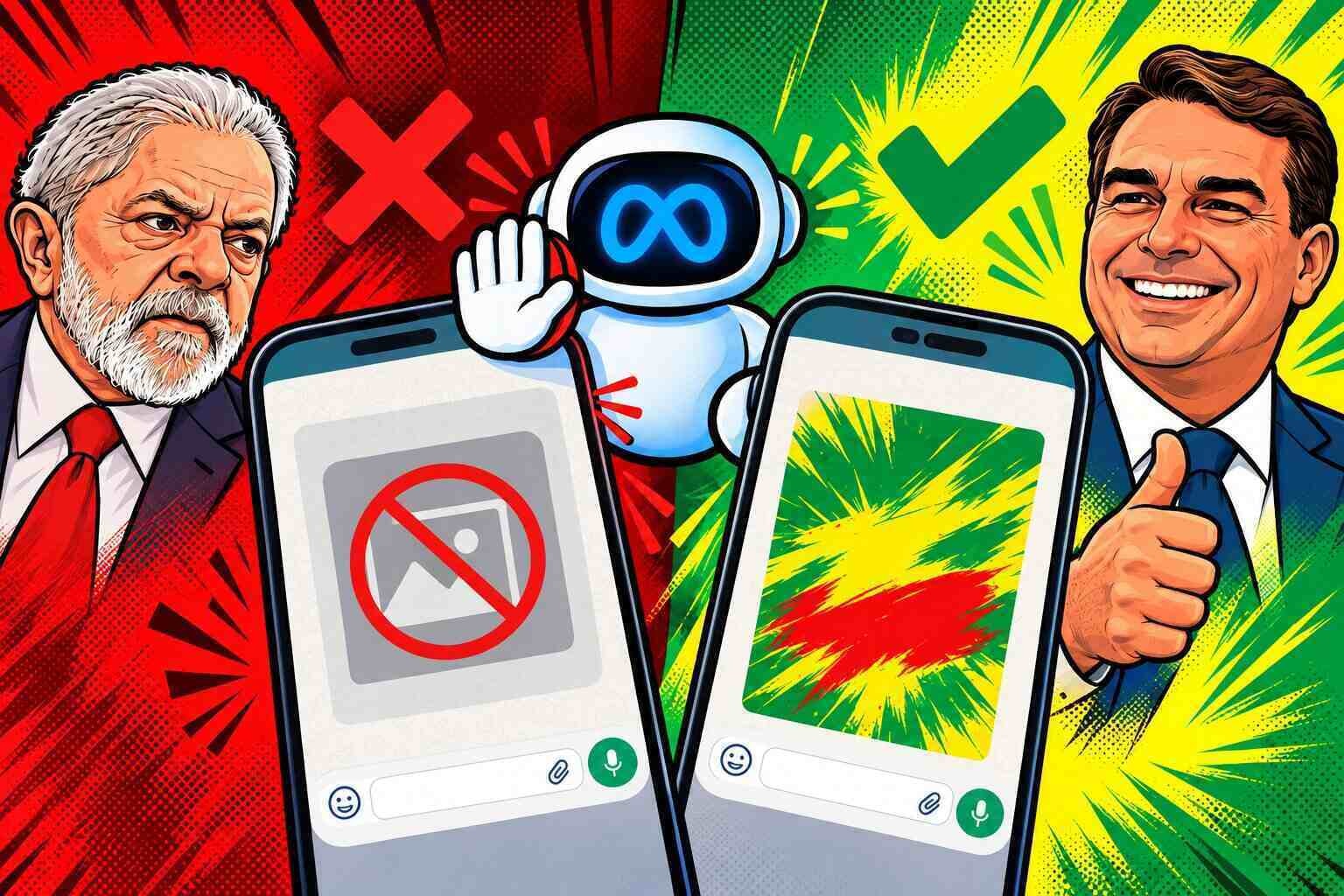 Meta diz que proibiu recomendação e imagem de candidatos em IA