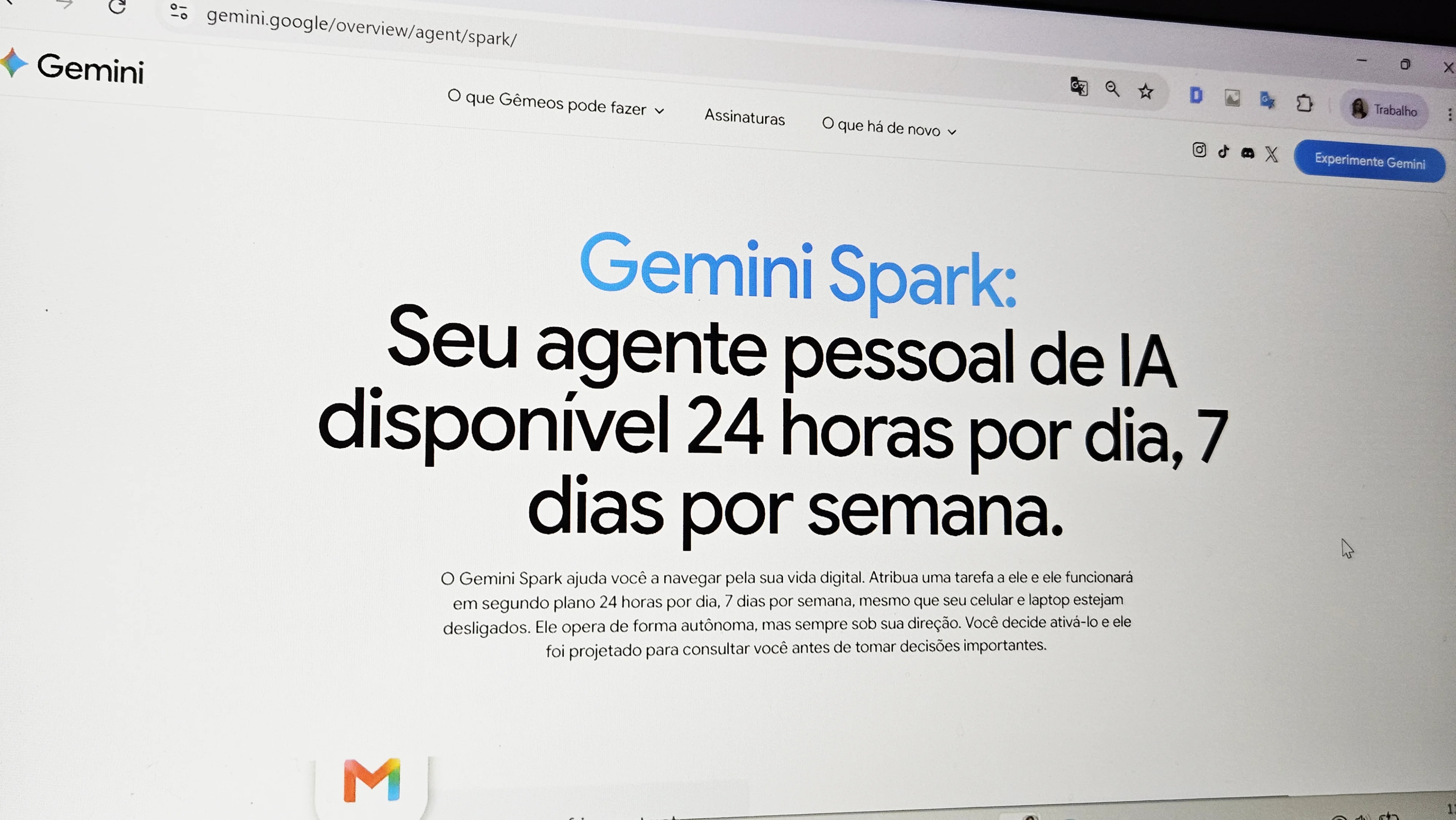 Gemini Spark ganha integração no Chrome para navegar sozinho por aí