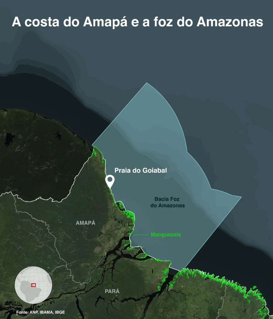 Amazônia costeira: Atlântico avança sobre a costa e muda a vida na foz do Amazonas