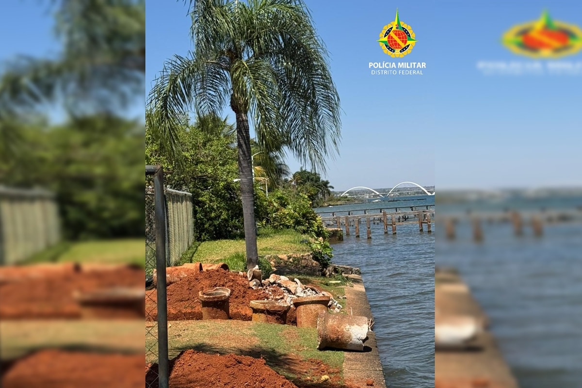 Dono de imóvel é preso por realizar obra às margens do Lago Paranoá