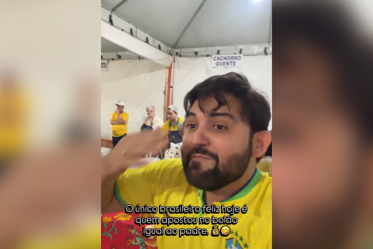 MG: padre acerta derrota do Brasil em bolão e comemoração viraliza