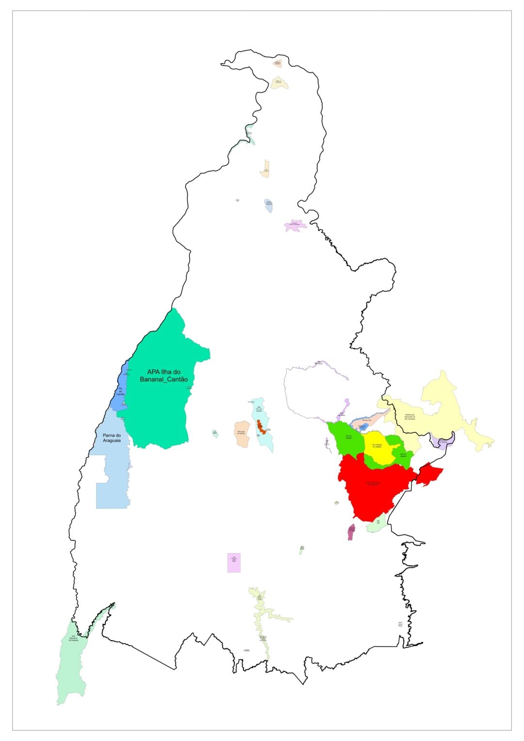 4 mapas georreferenciados das unidades de conservação do Tocantins são disponibilizados para dispositivos móveis