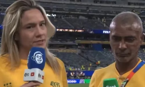 Fernanda Gentil reage após climão com Romário em Copa do Mundo