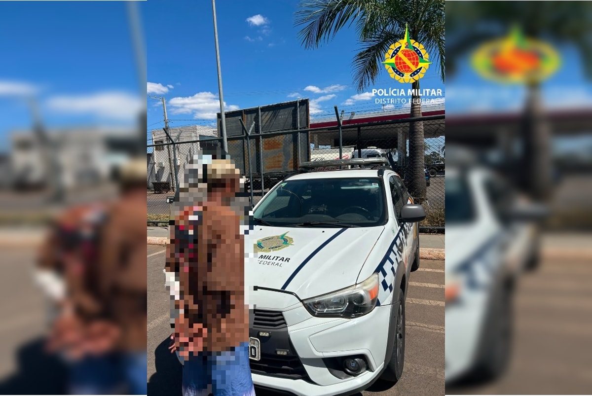 Morador de rua tenta matar duas pessoas em Águas Claras e vai preso