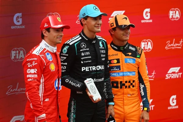 F1: George Russell lidera TL2 no GP da Itália; Bortoleto termina em 21º