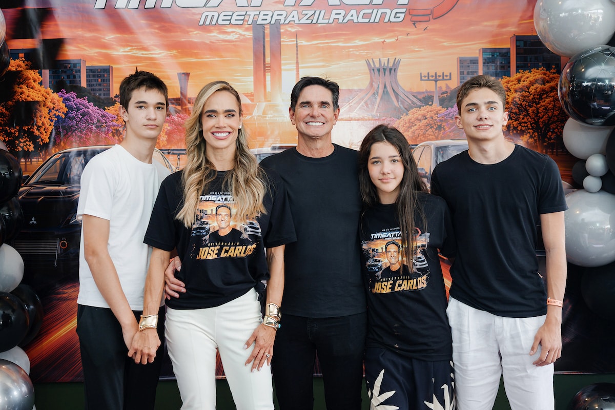 José Carlos Vasconcellos "acelera" em festa de aniversário no autódromo