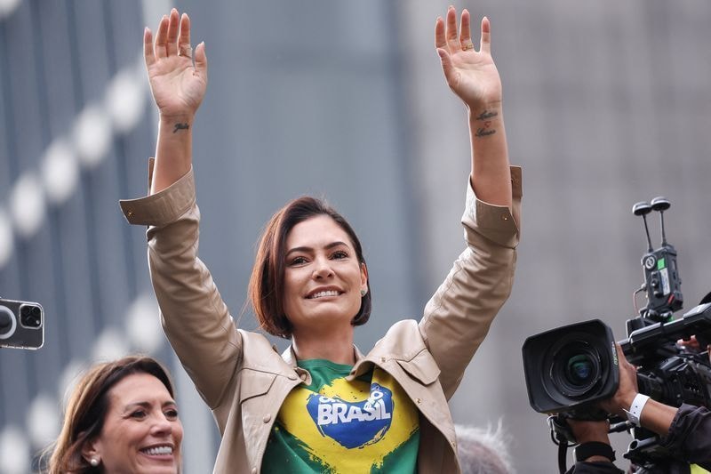 Michelle chama Moraes de “irmão em Cristo” durante evento em Brasília