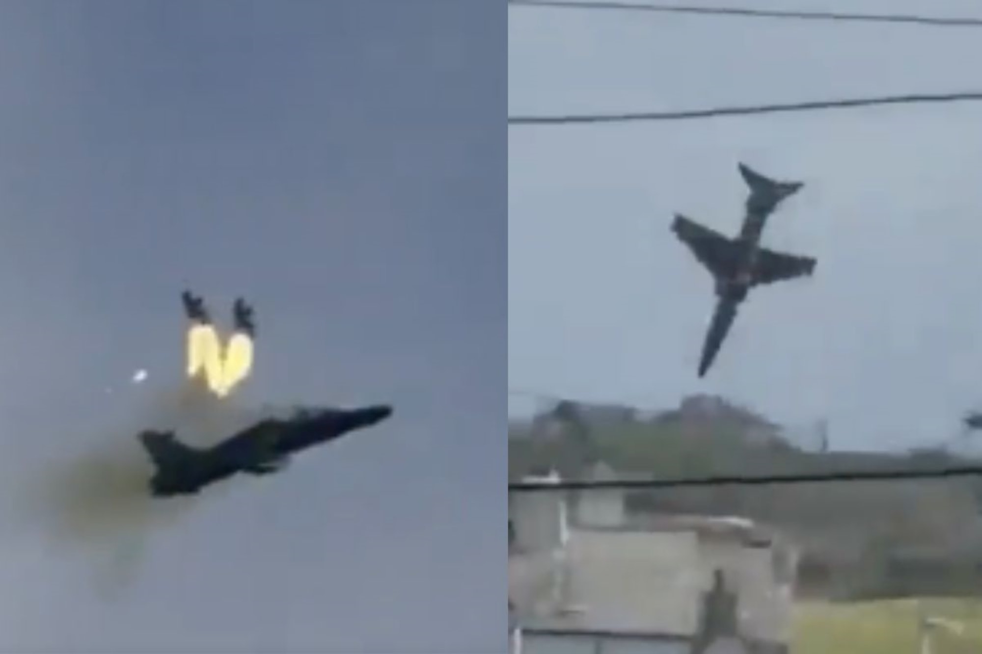 Caça militar britânico cai e explode em área residencial no País de Gales