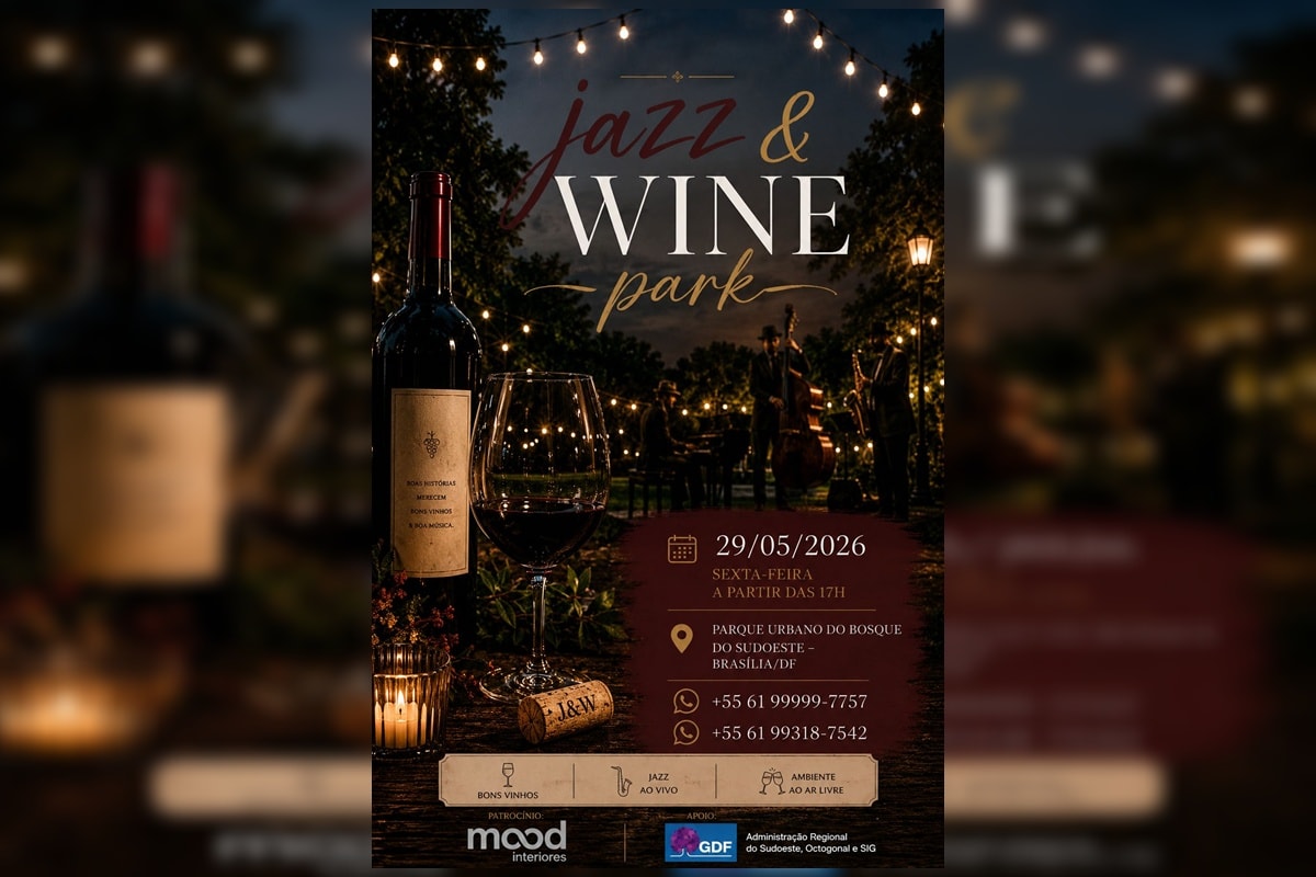 Brasilienses poderão "sextar" com jazz e vinhos em parque do Sudoeste
