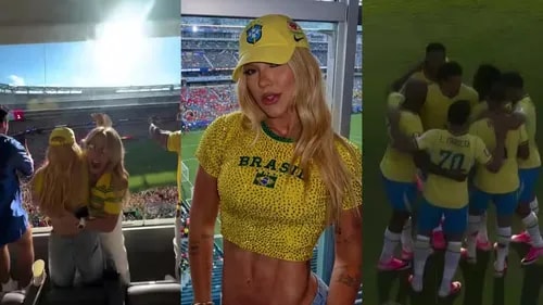 Veja qual foi a reação de Virginia após gol de Vini Jr. na Copa