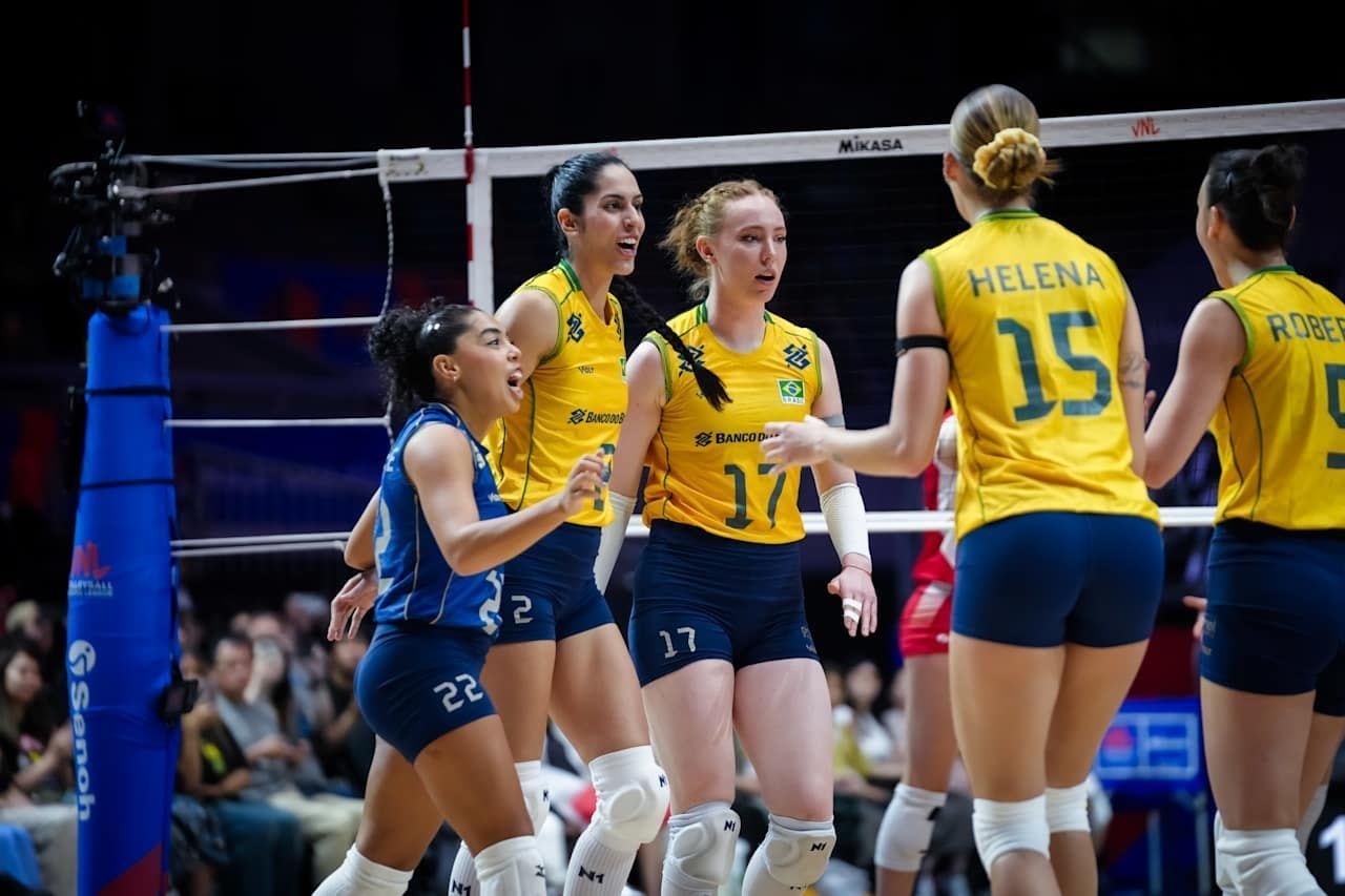 Tailândia x Brasil: horário e onde assistir à VNL Feminina