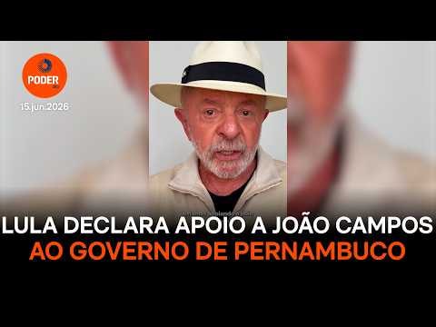 Lula declara apoio a João Campos ao governo de Pernambuco