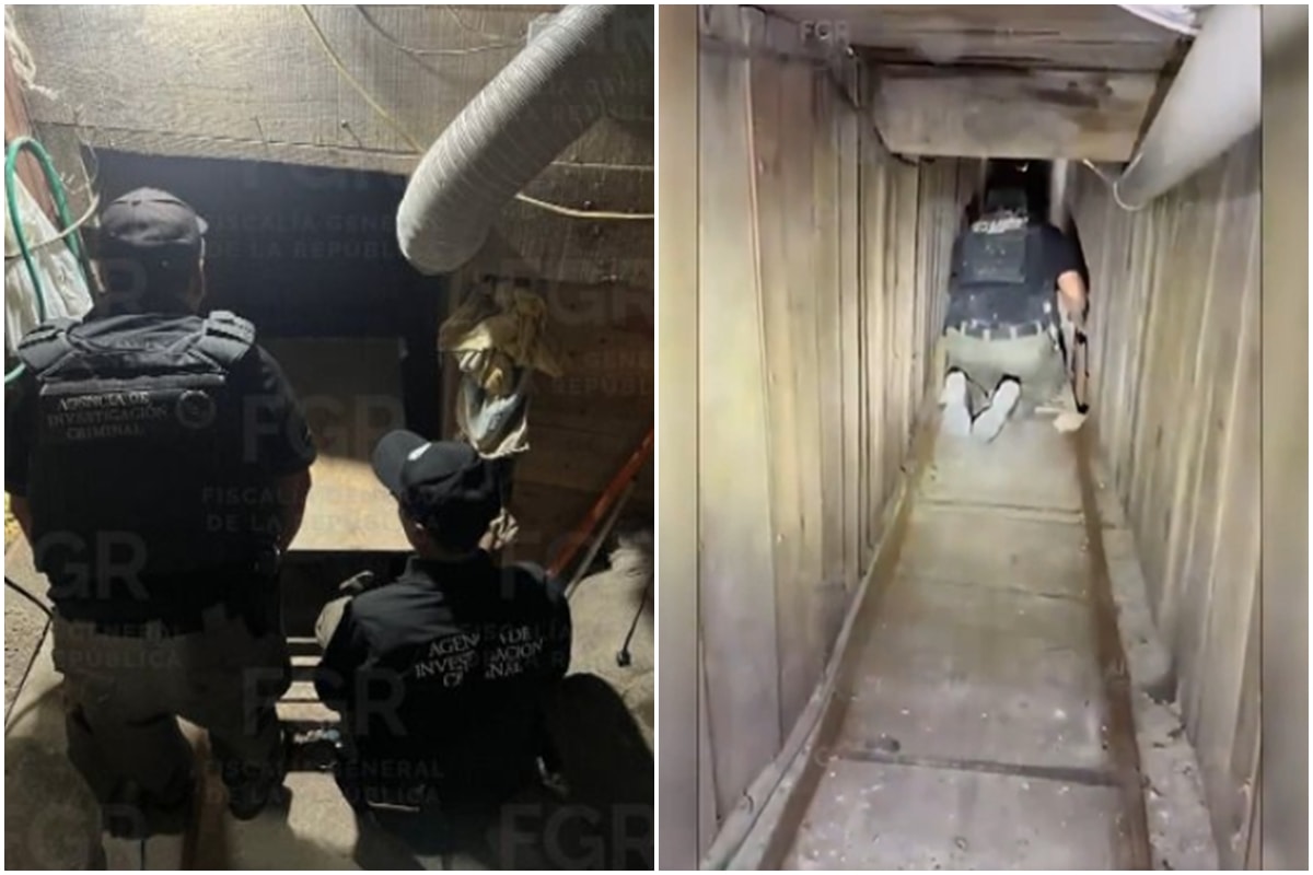 Vídeo: túnel com direito a deslizador é descoberto ligando México e EUA